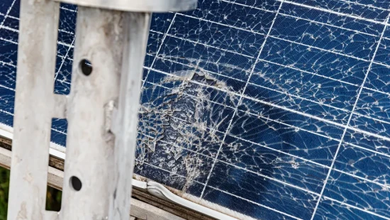 Repairing DTEK Tryfonivska SPP / Tryfonivska SPP, solar panels, restoring