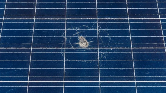 Repairing DTEK Tryfonivska SPP / Tryfonivska SPP, solar panels, restoring