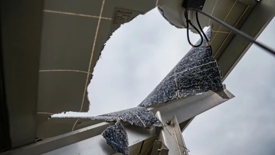 Repairing DTEK Tryfonivska SPP / Tryfonivska SPP, solar panels, restoring