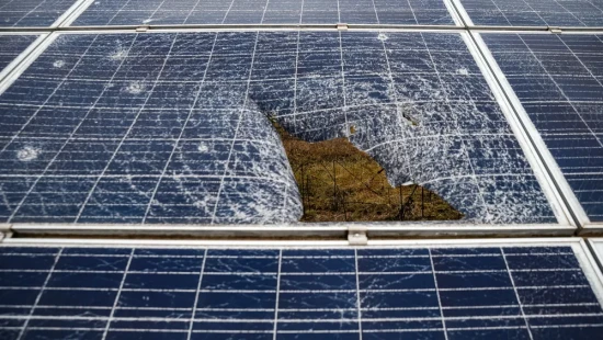 Repairing DTEK Tryfonivska SPP / Tryfonivska SPP, solar panels, restoring