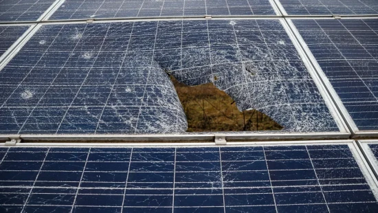 Repairing DTEK Tryfonivska SPP / Tryfonivska SPP, solar panels, restoring