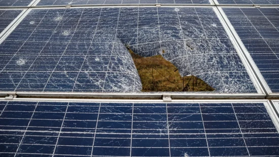 Repairing DTEK Tryfonivska SPP / Tryfonivska SPP, solar panels, restoring