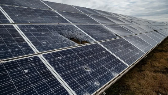 Repairing DTEK Tryfonivska SPP / Tryfonivska SPP, solar panels, restoring