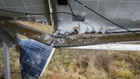 Repairing DTEK Tryfonivska SPP / Tryfonivska SPP, solar panels, restoring