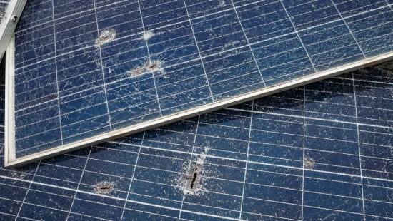 Repairing DTEK Tryfonivska SPP / Tryfonivska SPP, solar panels, restoring