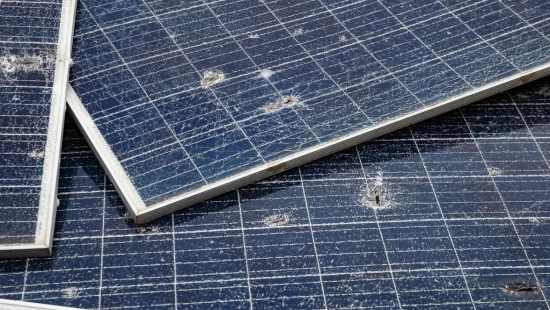 Repairing DTEK Tryfonivska SPP / Tryfonivska SPP, solar panels, restoring