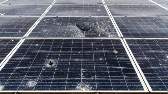 Repairing DTEK Tryfonivska SPP / Tryfonivska SPP, solar panels, restoring