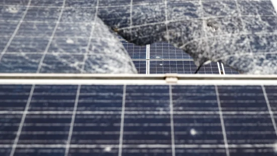 Repairing DTEK Tryfonivska SPP / Tryfonivska SPP, solar panels, restoring