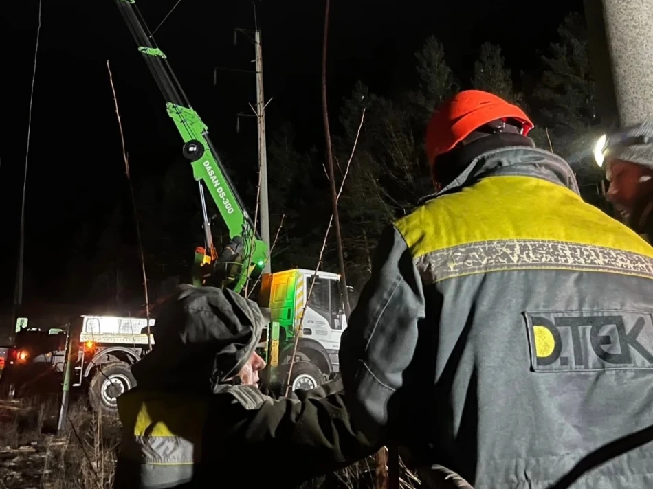 Restoring power: DTEK workers rebuild after russian Attacks