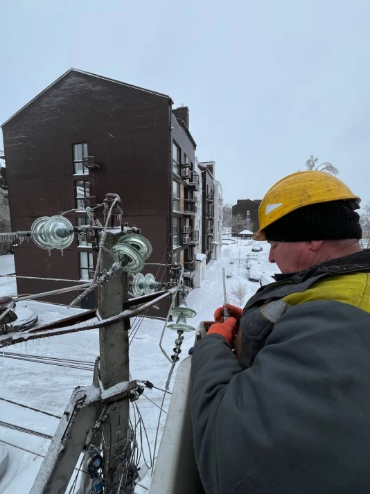 Technical restoration of power grids s in -20°C weather