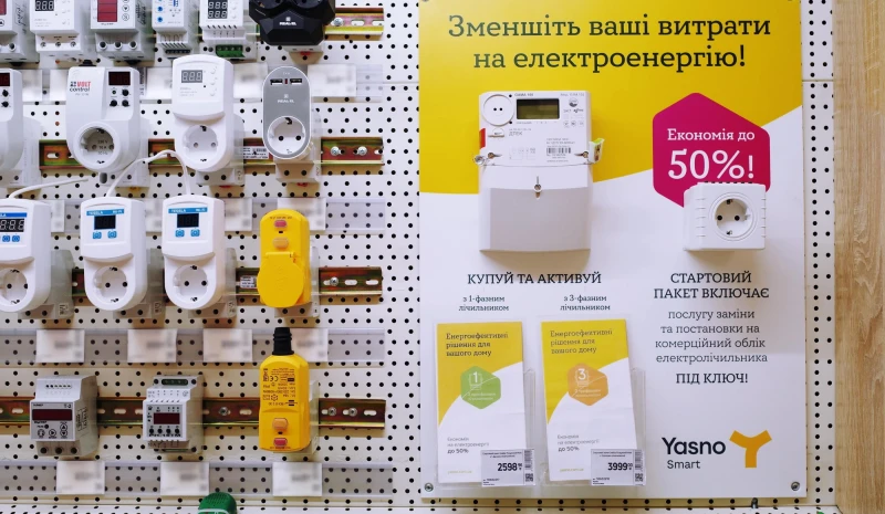 В магазинах «Епіцентр» та «Нова Лінія» розпочато продаж енергоефективних наборів від YASNO