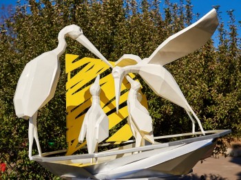 The sculpture #EnergyWings appeared in Kyiv - the first collaboration between DTEK and contemporary Ukrainian art