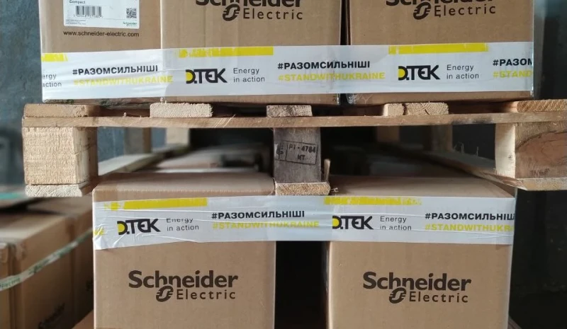 Schneider Electric in collaboration with DTEK donates the second batch of equipment to restore essential energy supplies in eastern Ukraine