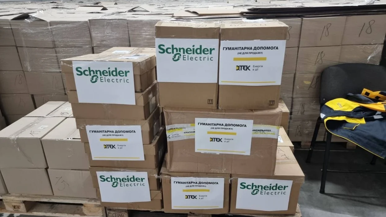Second batch of humanitarian aid from Schneider Electric and DTEK arrives in Eastern Ukraine