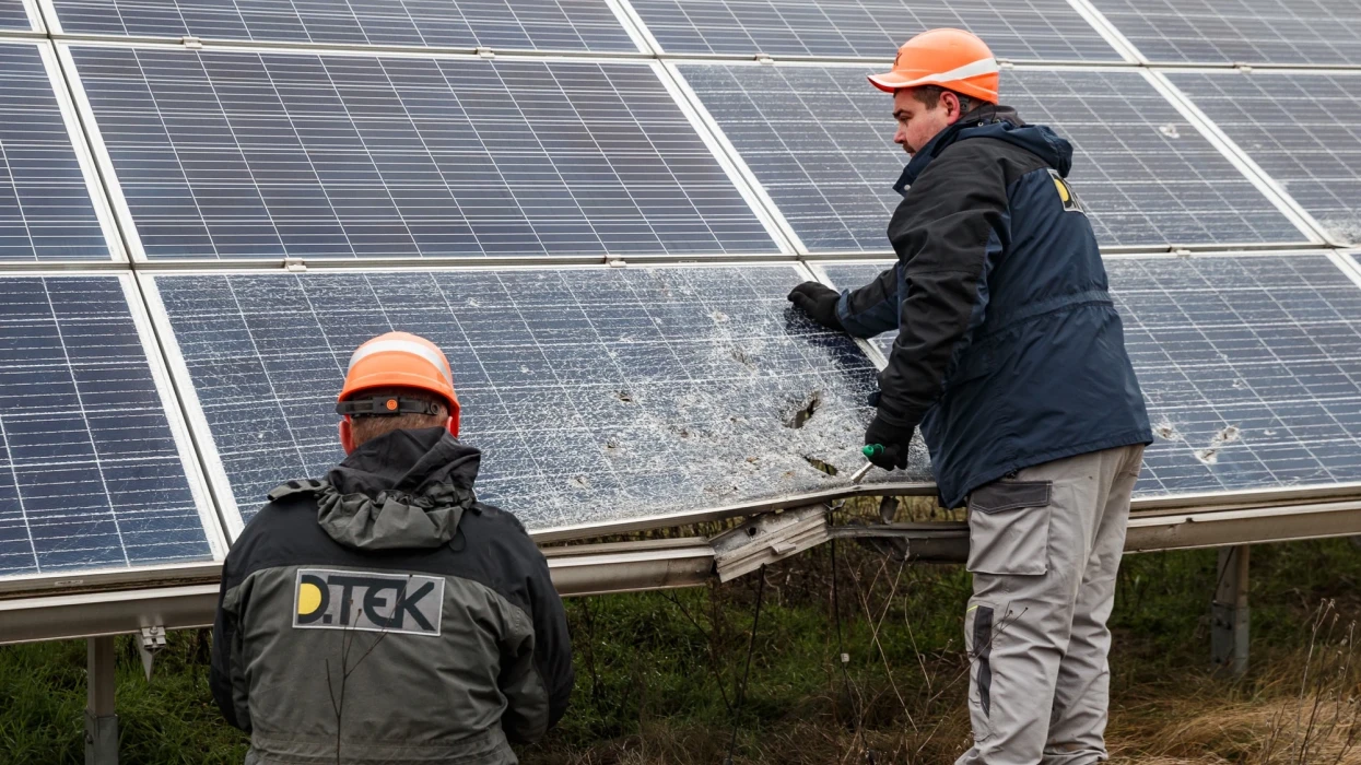 Tryfonivska SPP, the first liberated renewables facilities, resumes electricity generation after de-occupation