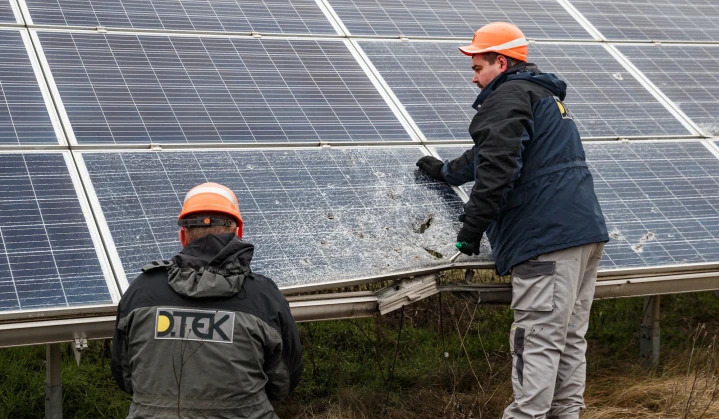 Tryfonivska SPP, the first liberated renewables facilities, resumes electricity generation after de-occupation
