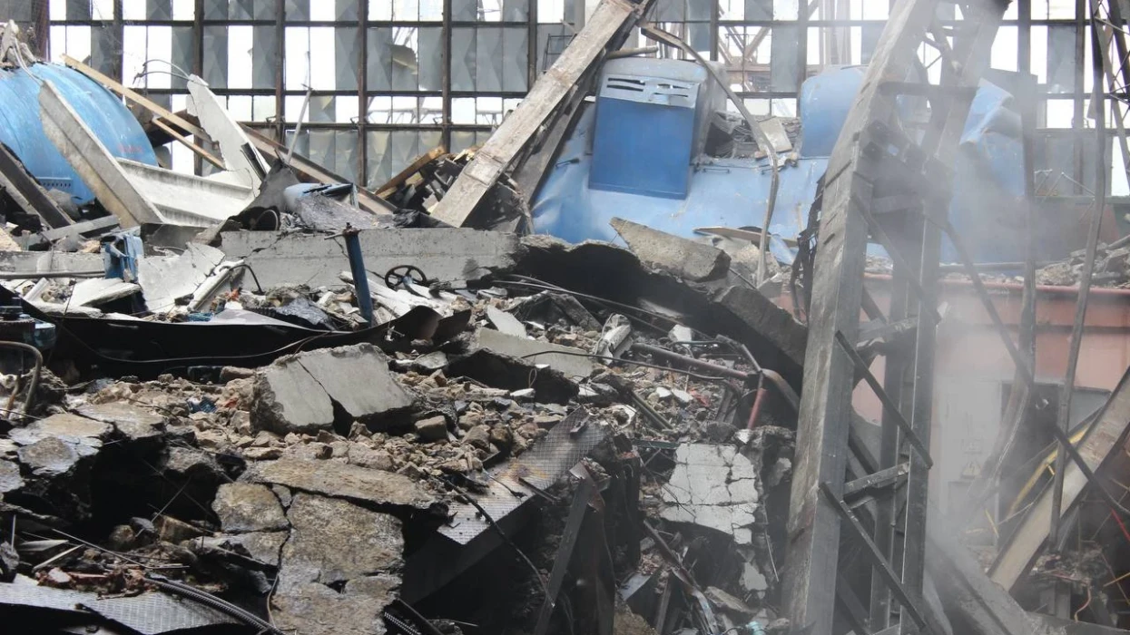 One of DTEK Energy's thermal power plants was damaged by russian shelling