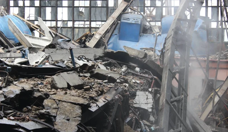 One of DTEK Energy's thermal power plants was damaged by russian shelling