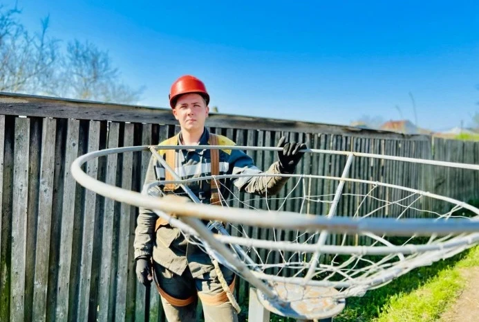 #EnergyWings: DTEK Grids installed a new platform for storks' nests in Kyiv