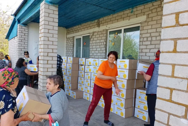 Звільнена від російської окупації Трифонівка отримала чергову допомогу від ДТЕК ВДЕ та Фонду Ріната Ахметова