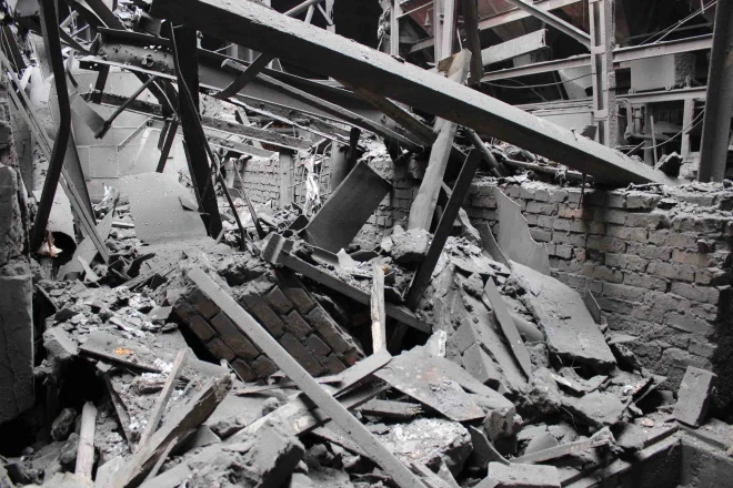 Через обвалення перекриття на прифронтовій Курахівській ТЕС постраждали працівники, станція тимчасово не працює