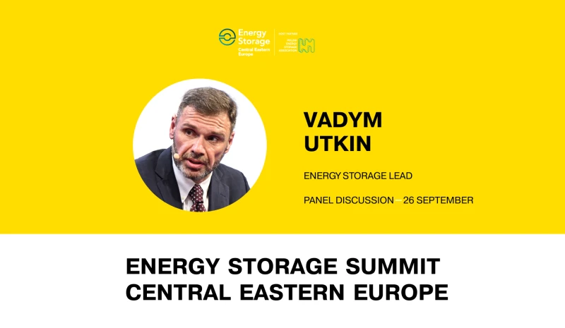 Energy Storage Lead DTEK to speak at Energy Storage Summit Central Eastern Europe