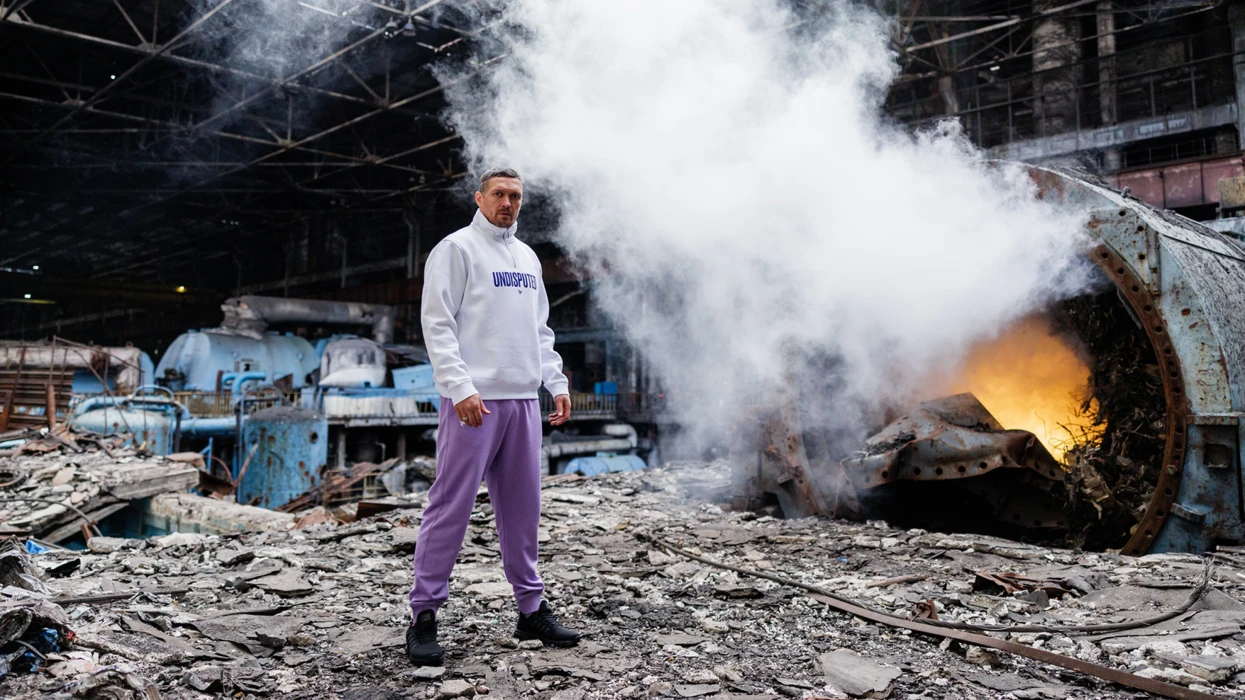 The Fight for Light: Oleksandr Usyk trains at a war-damaged power plant to support Ukraine’s energy workers