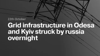 Grid infrastructure in Odesa and Kyiv struck by russia overnight