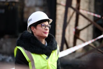 EU Commissioner Marta Kos visits DTEK thermal power plant as attacks against Ukraine’s energy system intensify