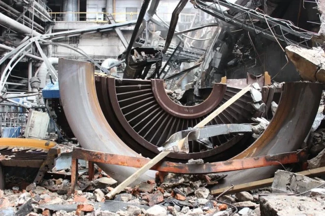 DTEK power station badly damaged in russian drone attack