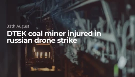 DTEK coal miner injured in russian drone strike