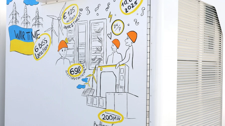 DTEK and Fluence energise the largest battery storage facility in Ukraine with a total capacity of 200 MW