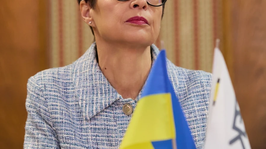 EU Commissioner Marta Kos visits DTEK thermal power plant as attacks against Ukraine’s energy system intensify