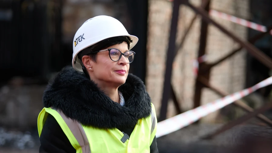 EU Commissioner Marta Kos visits DTEK thermal power plant as attacks against Ukraine’s energy system intensify