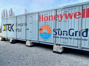 ДТЕК завершив монтаж і почав пусконалагоджувальні роботи на першій в Україні промисловій системі накопичення енергії