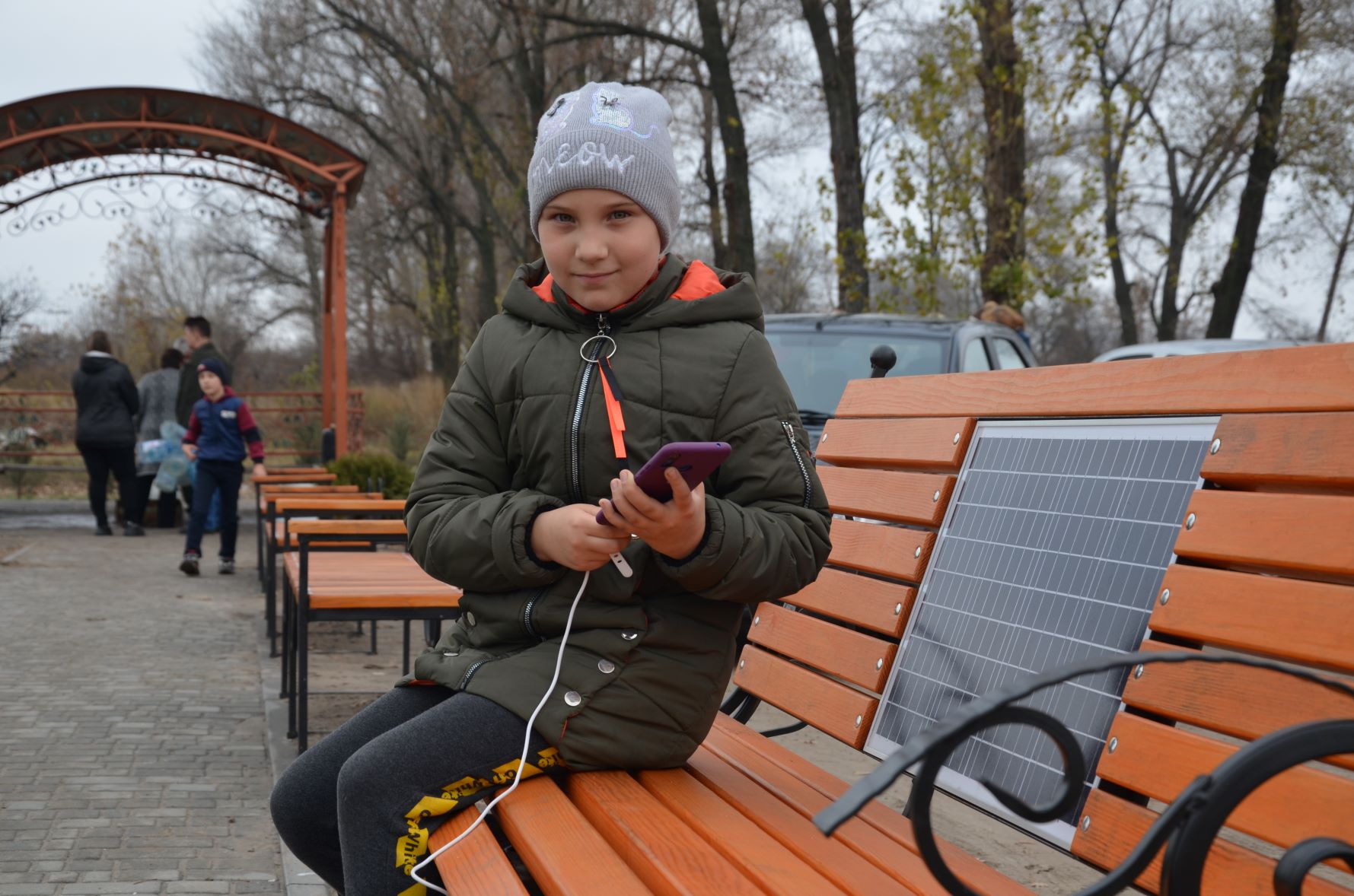 Громада своїми руками, ребенок, солнечная панель, парк